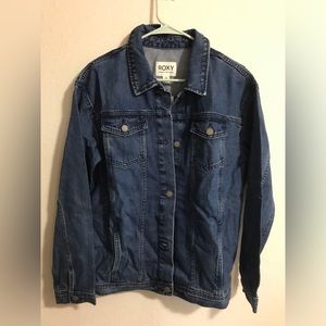 Roxy Mountain Roads denim jean jacket large